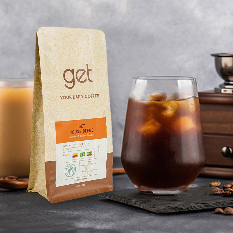 250g-1kg Kávový sáček s osmi bočními uzávěry 250g-1kg Kávový sáček s osmi bočními uzávěry